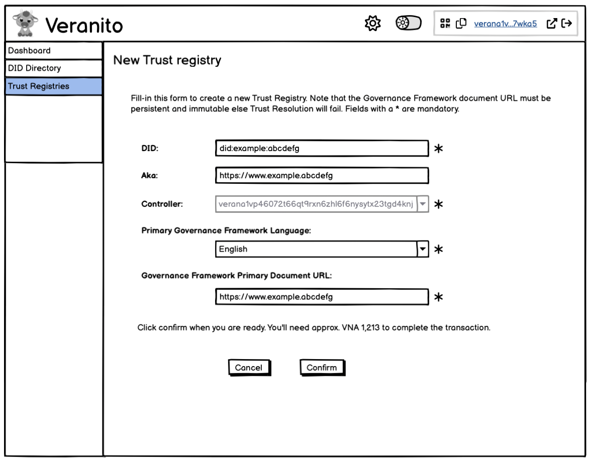 new Trust Registry